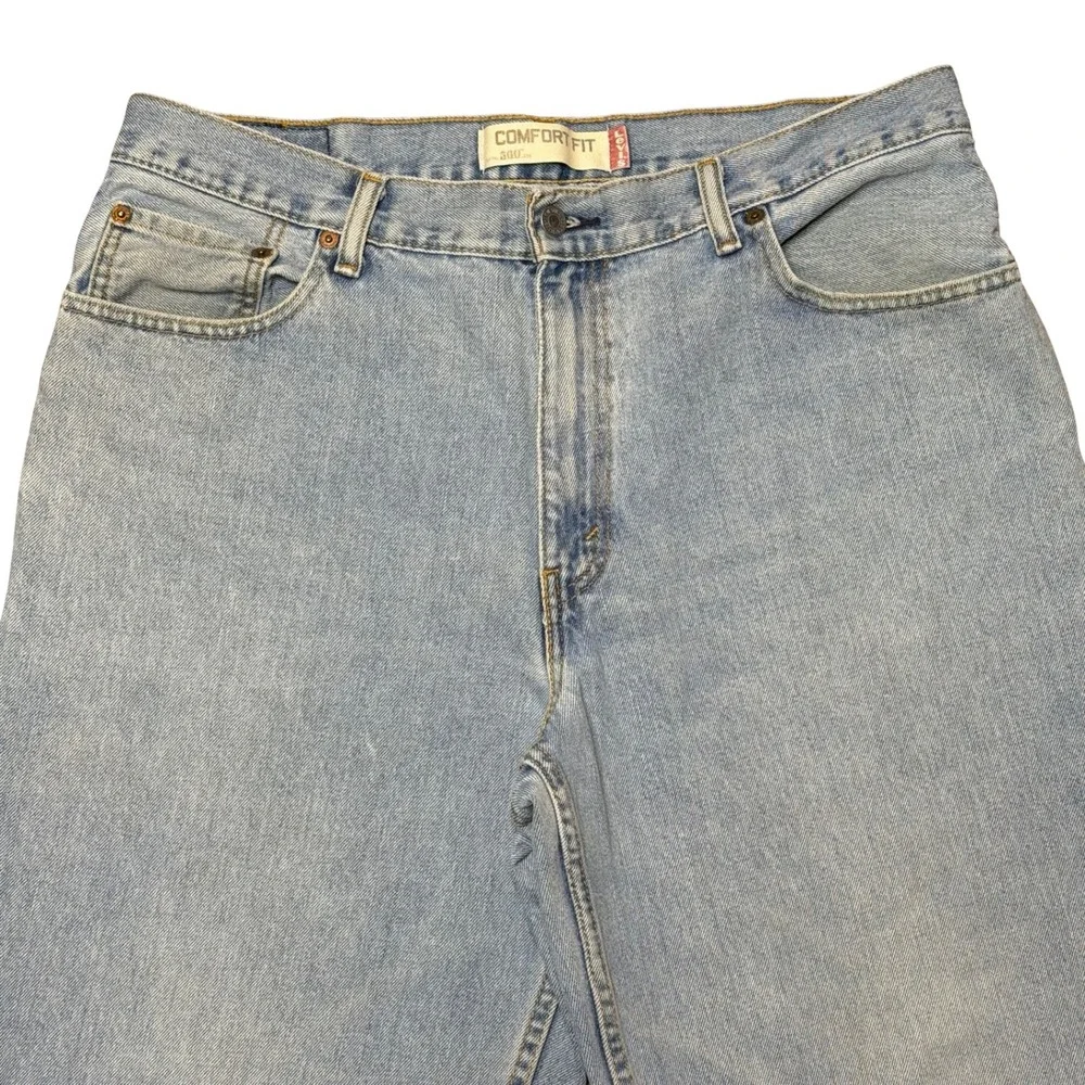 Levi's 560 men's comfort loose‎ baggy light wash blue dad denim jeans 36x30